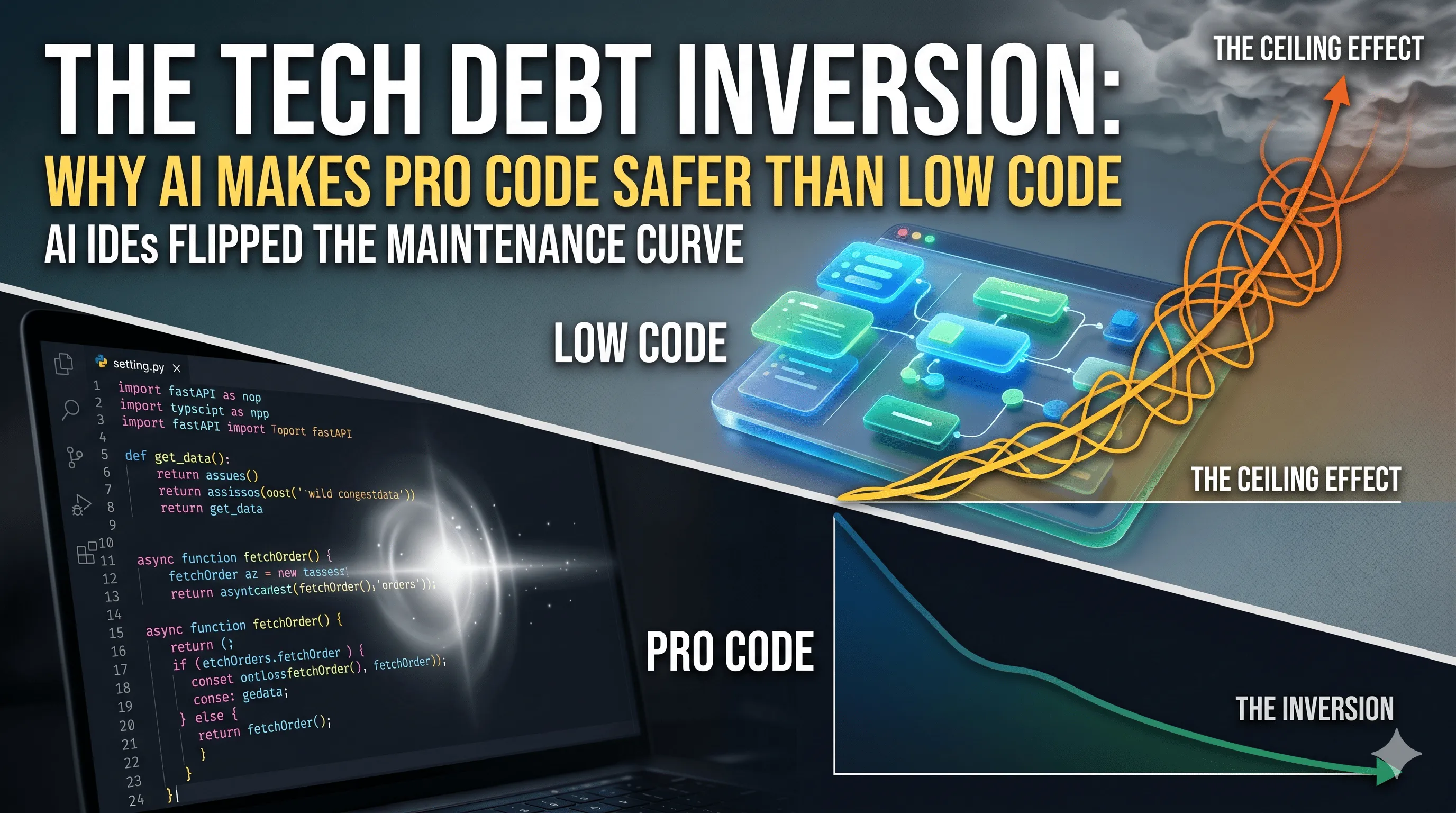 The Tech Debt Inversion: Why AI Makes Pro Code Safer Than Low Code
